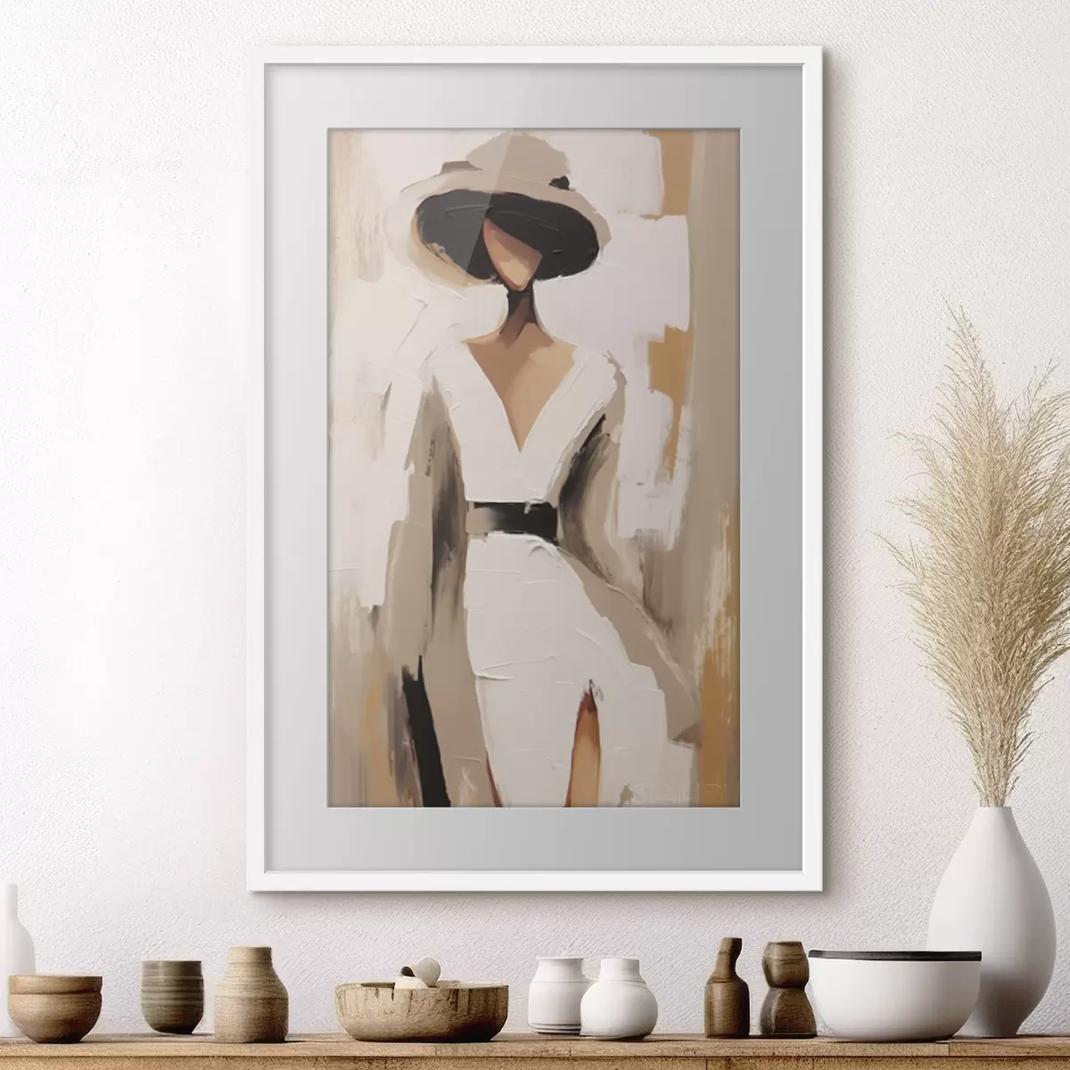 Poster Donna con il cappello f48426
