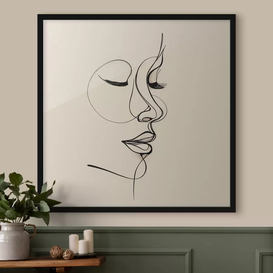 carta da parati Schizzo della linea e della superficie nr. f48429