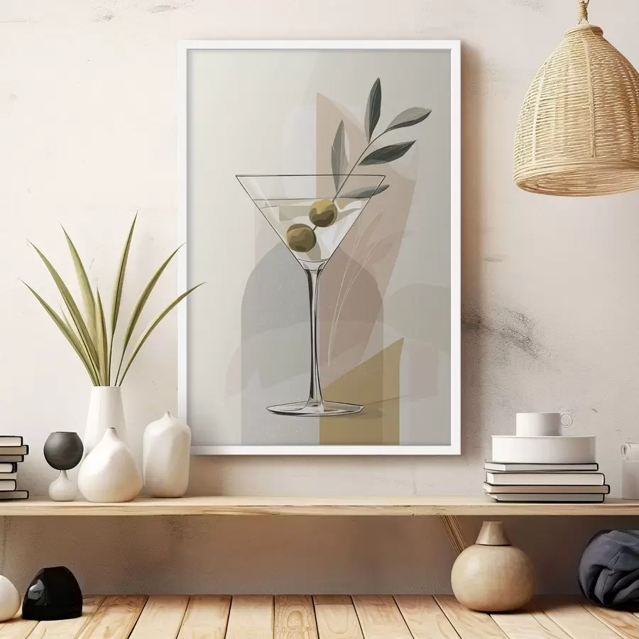 carta da parati Vaso minimalista con ramo nr. f48437