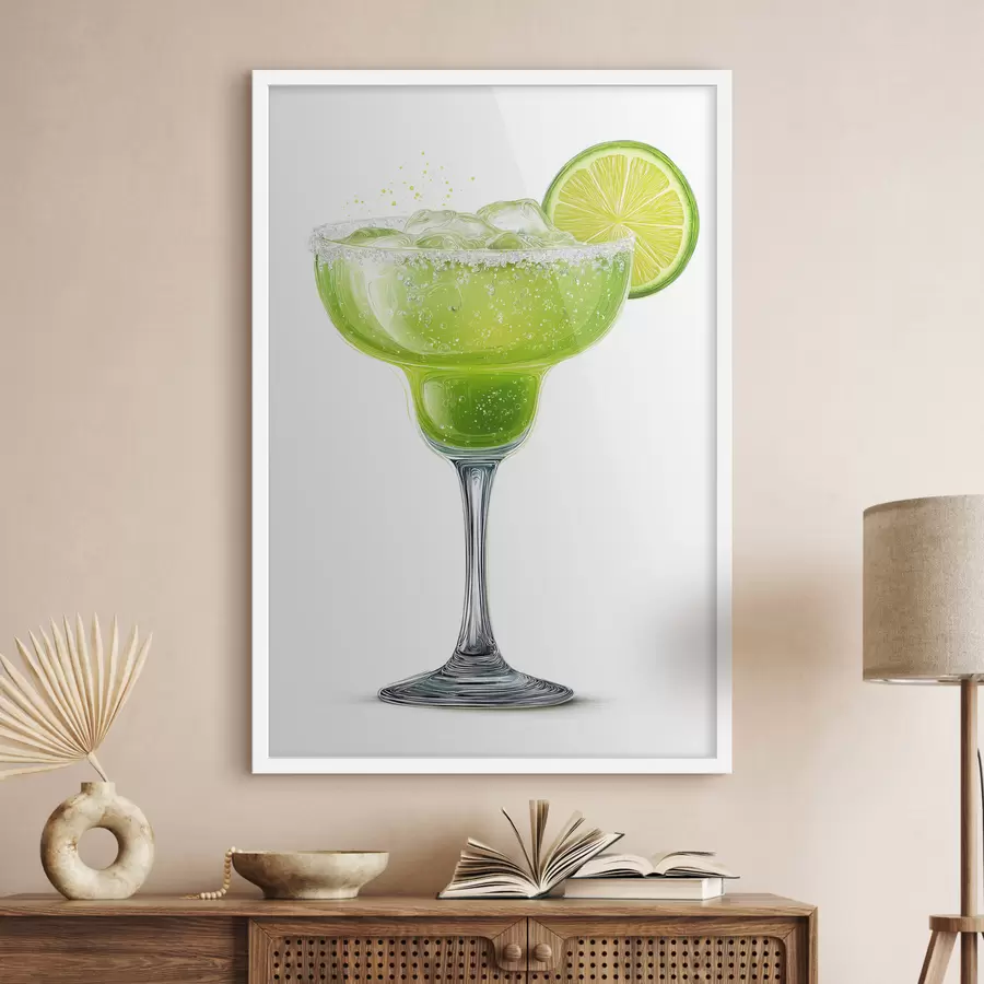 carta da parati Bicchiere da cocktail con lime nr. f48445