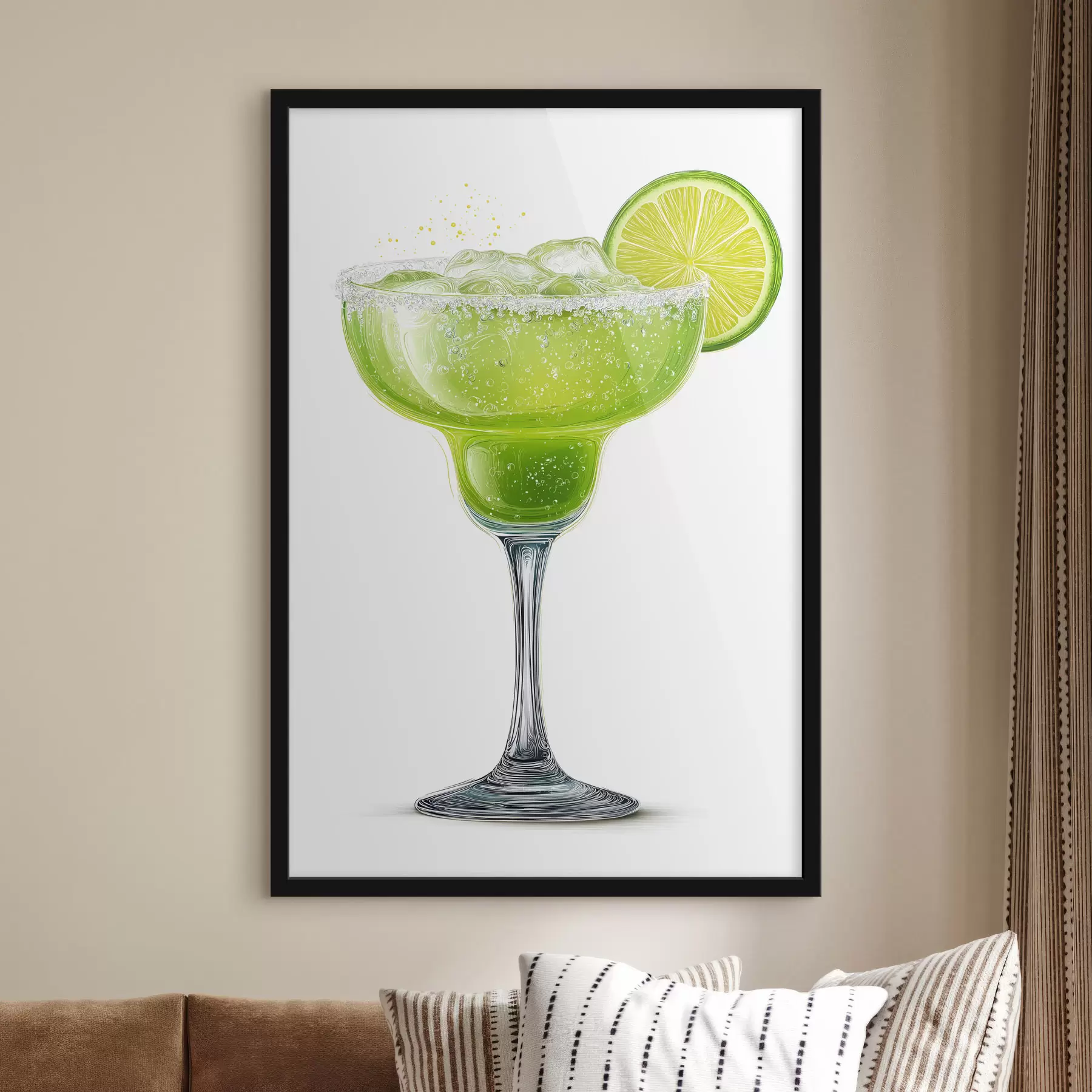 carta da parati Bicchiere da cocktail con lime nr. f48445
