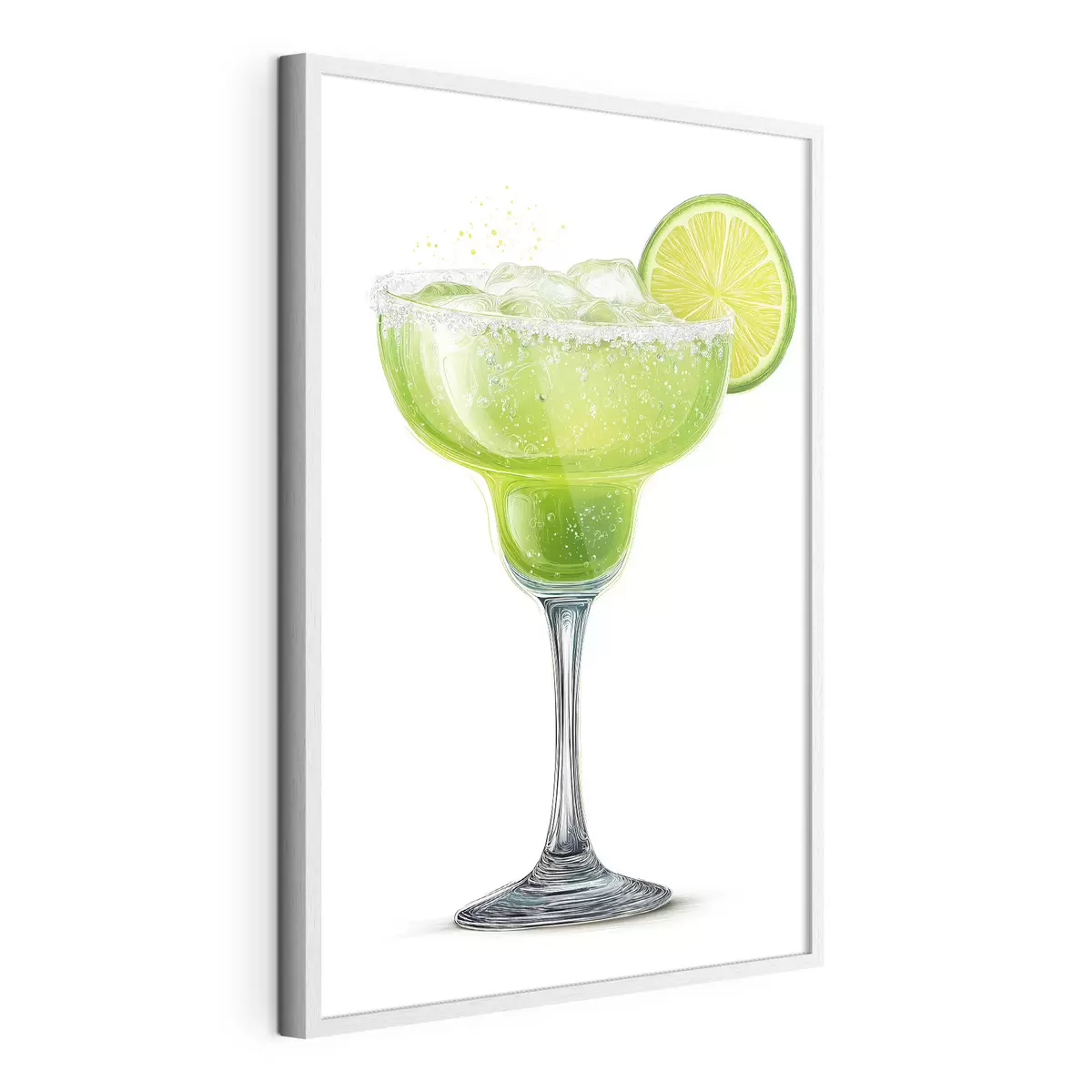 Poster Bicchiere da cocktail con lime f48445