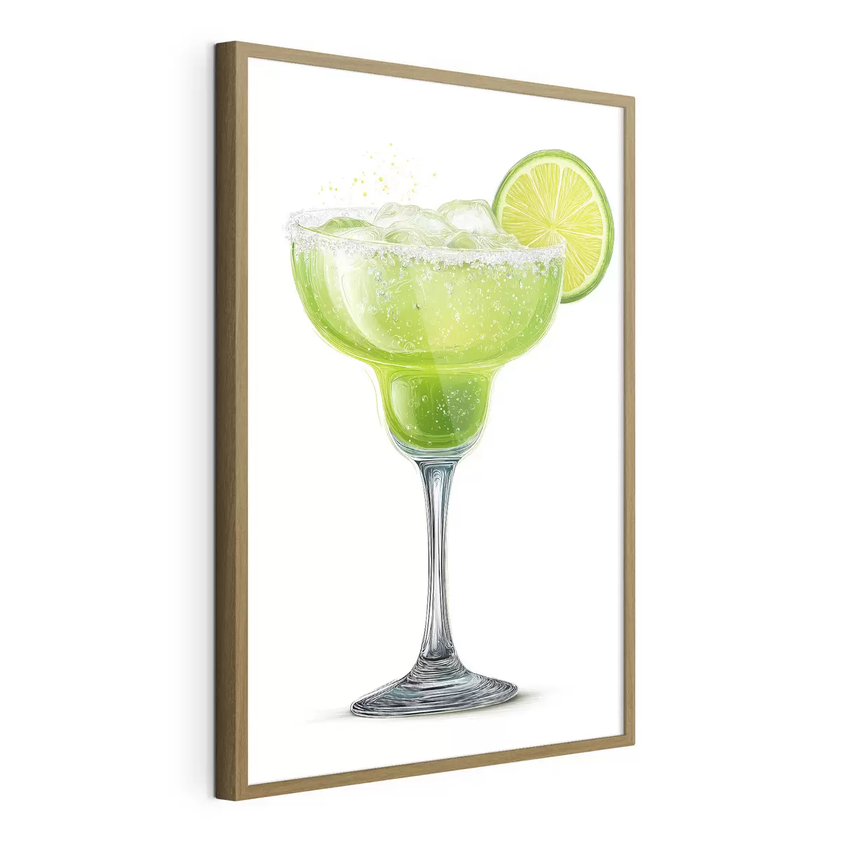 Poster Bicchiere da cocktail con lime f48445
