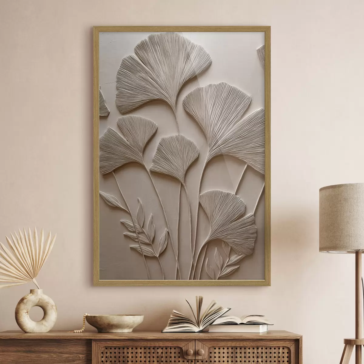 Poster Rilievo decorativo a foglia f48448