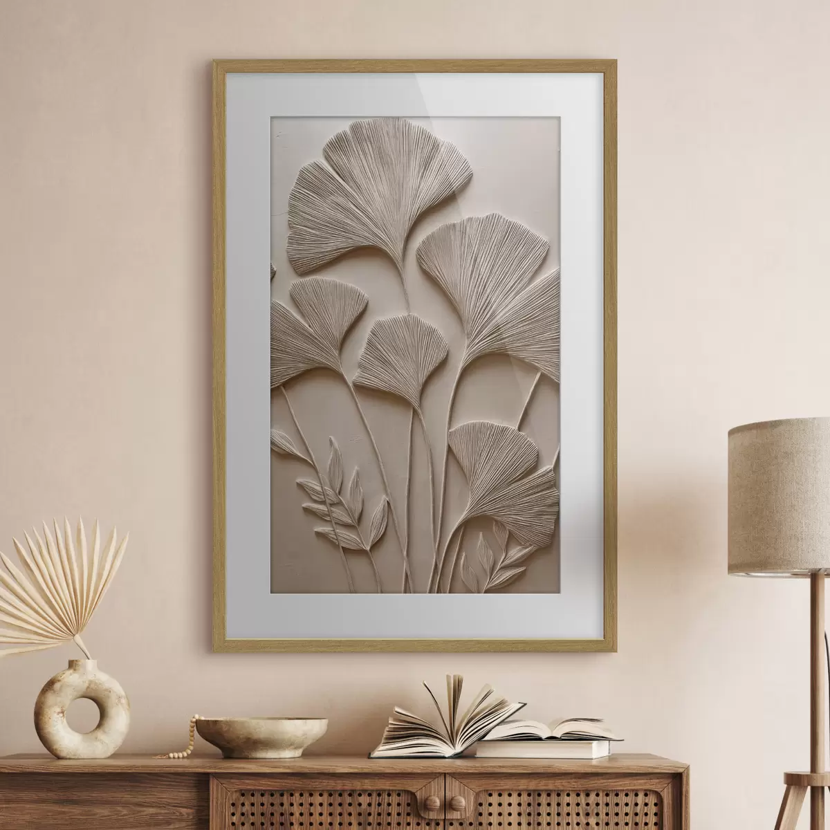 Poster Rilievo decorativo a foglia f48448