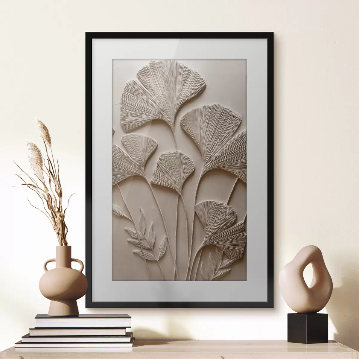 Poster Rilievo decorativo a foglia f48448