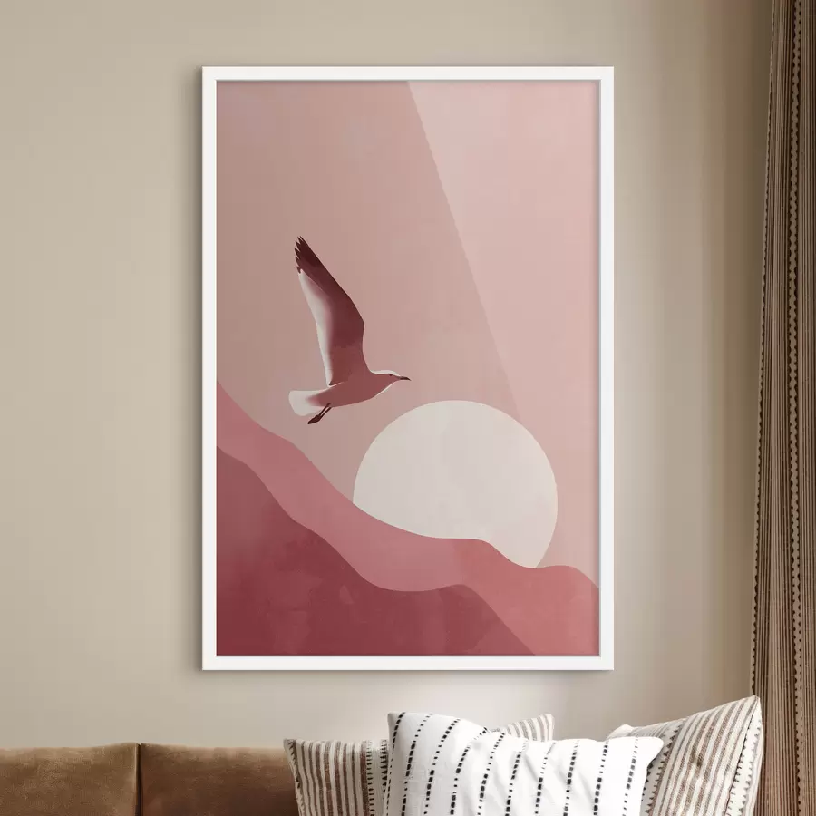 carta da parati Uccello nel cielo al tramonto nr. f48453