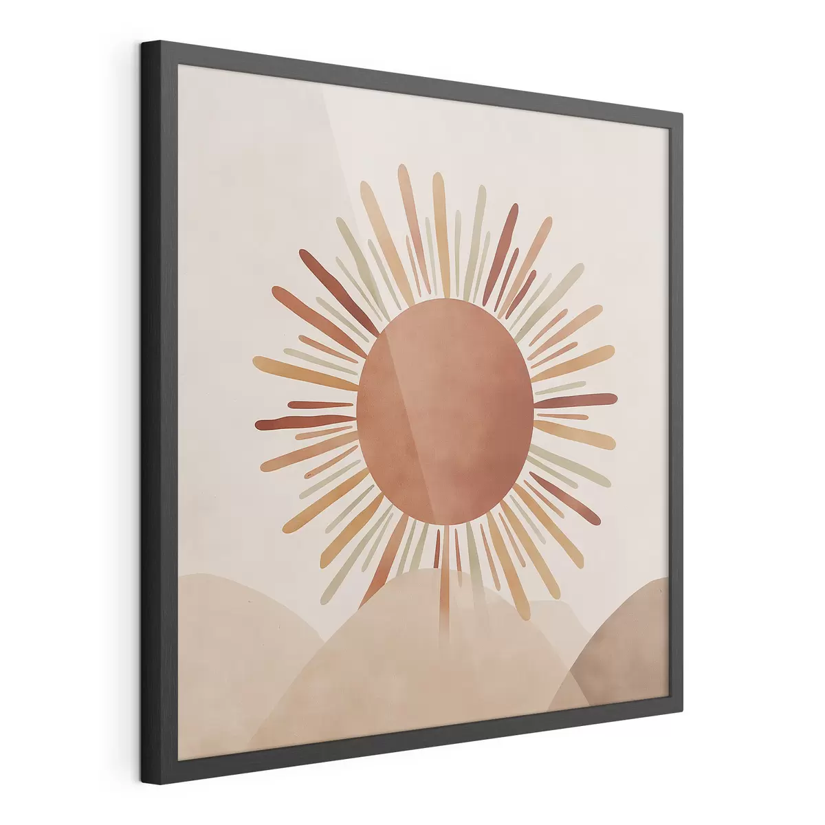 Poster Illustrazione del sole con i raggi f48455