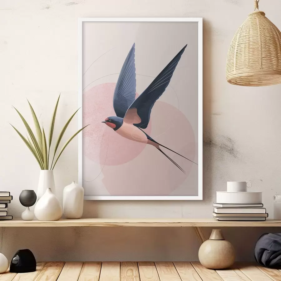 carta da parati Sagoma di uccello in volo nr. f48456