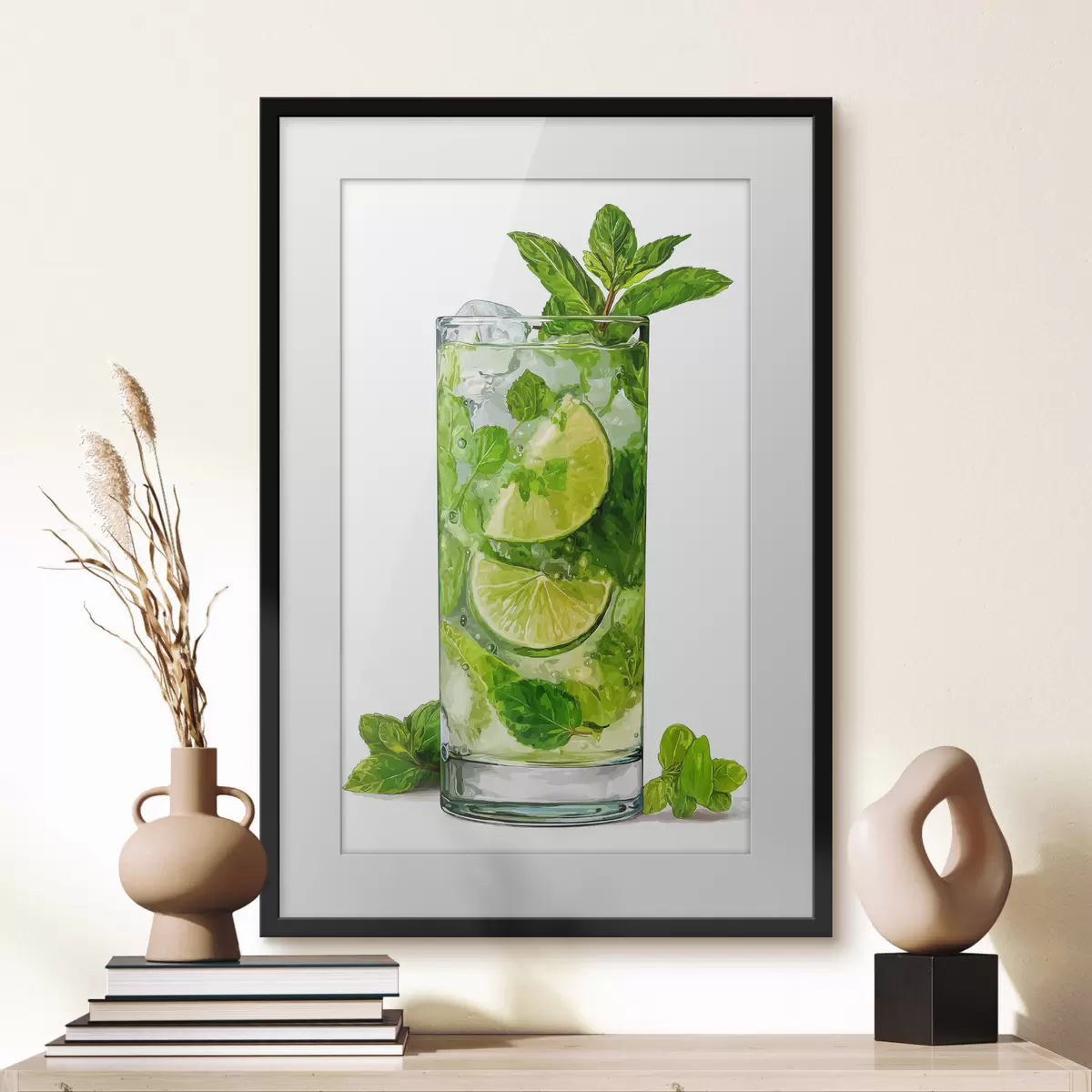 Poster Bevanda alla menta con ghiaccio f48462