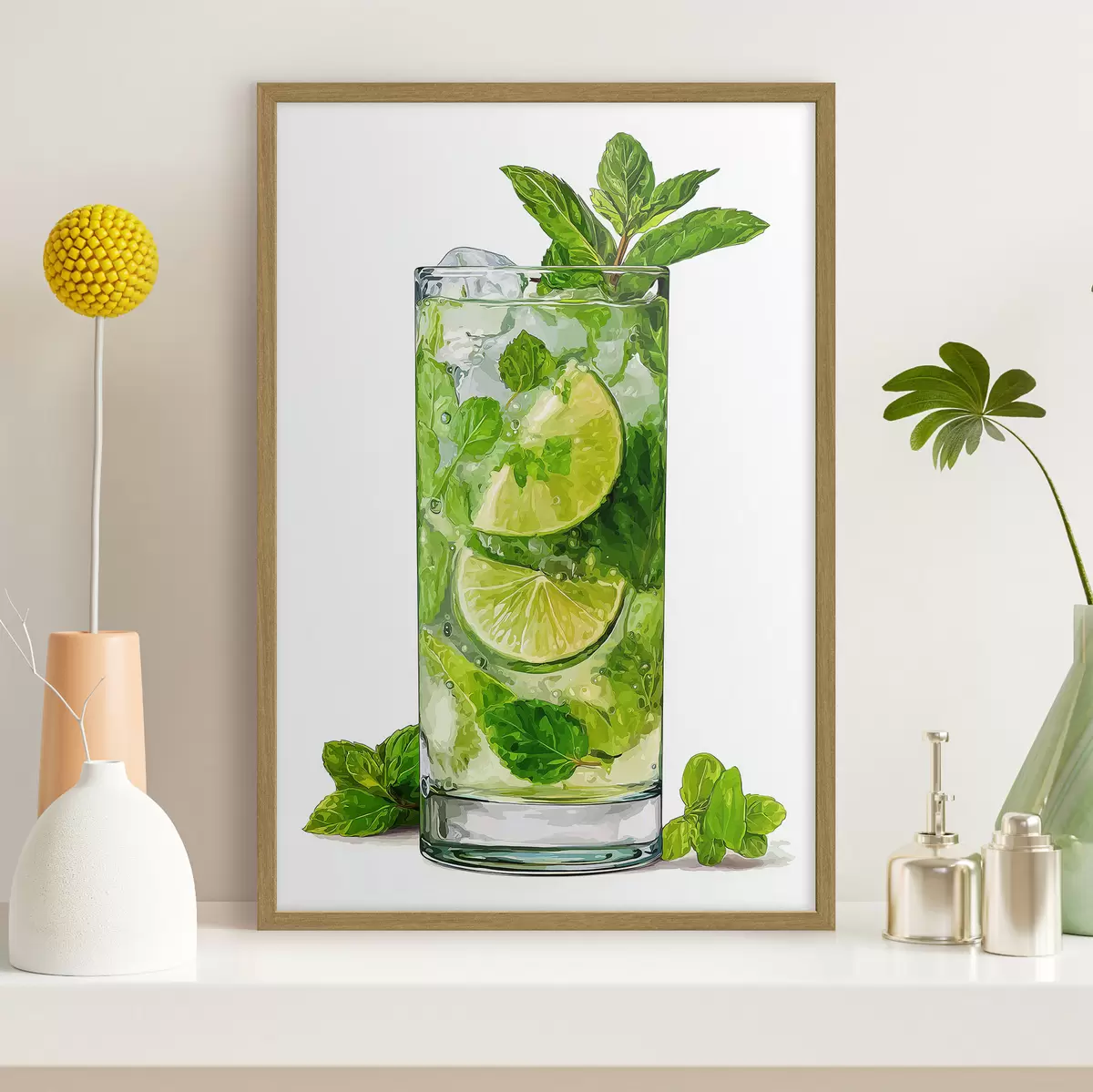Poster Bevanda alla menta con ghiaccio f48462