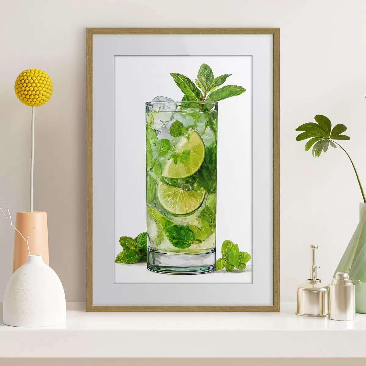 Poster Bevanda alla menta con ghiaccio f48462