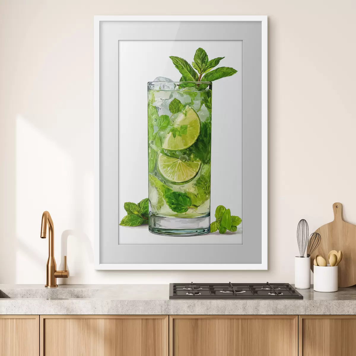 Poster Bevanda alla menta con ghiaccio f48462