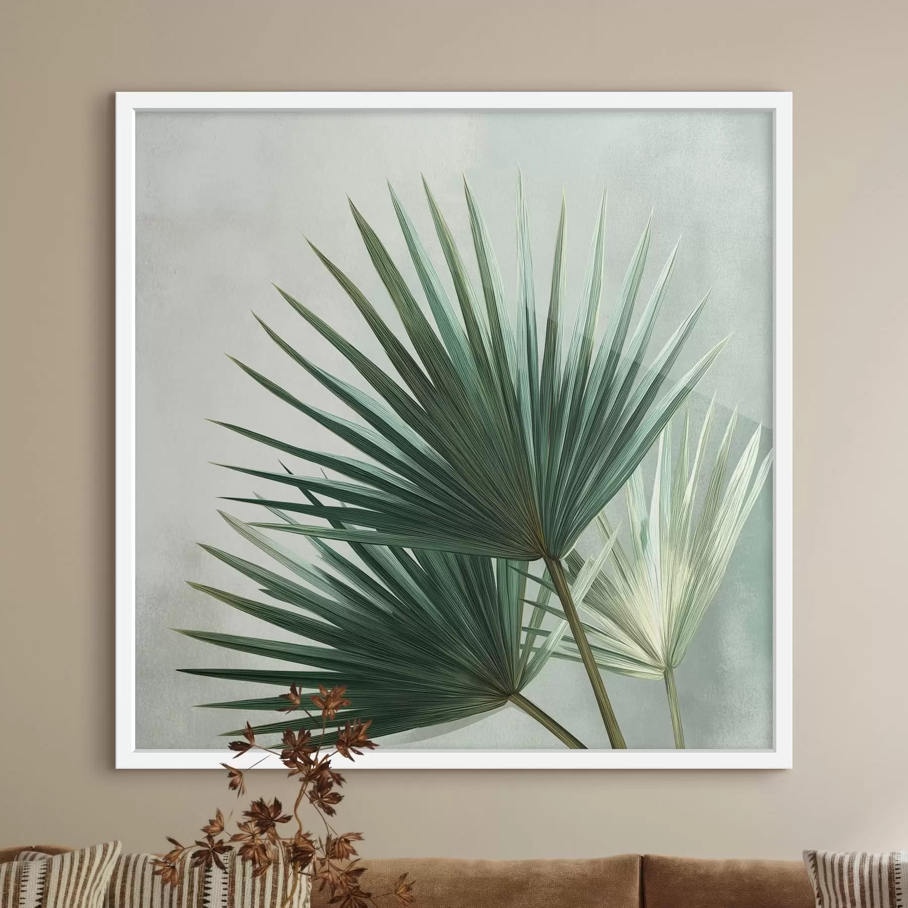 carta da parati Composizione con foglie di palma nr. f48465