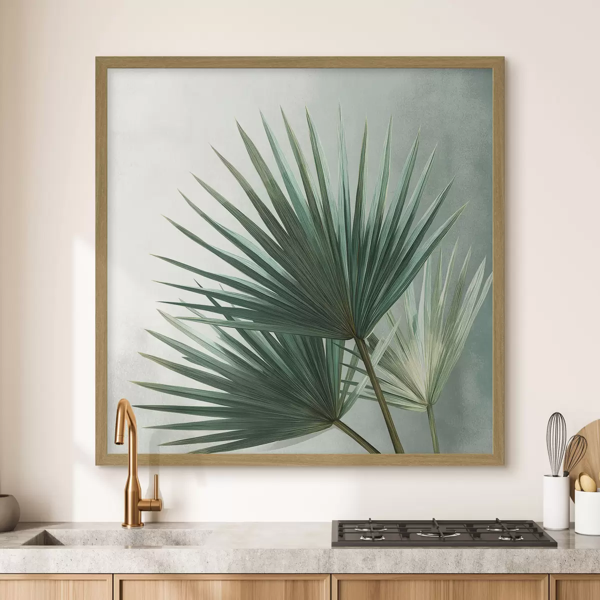 Poster Composizione con foglie di palma f48465