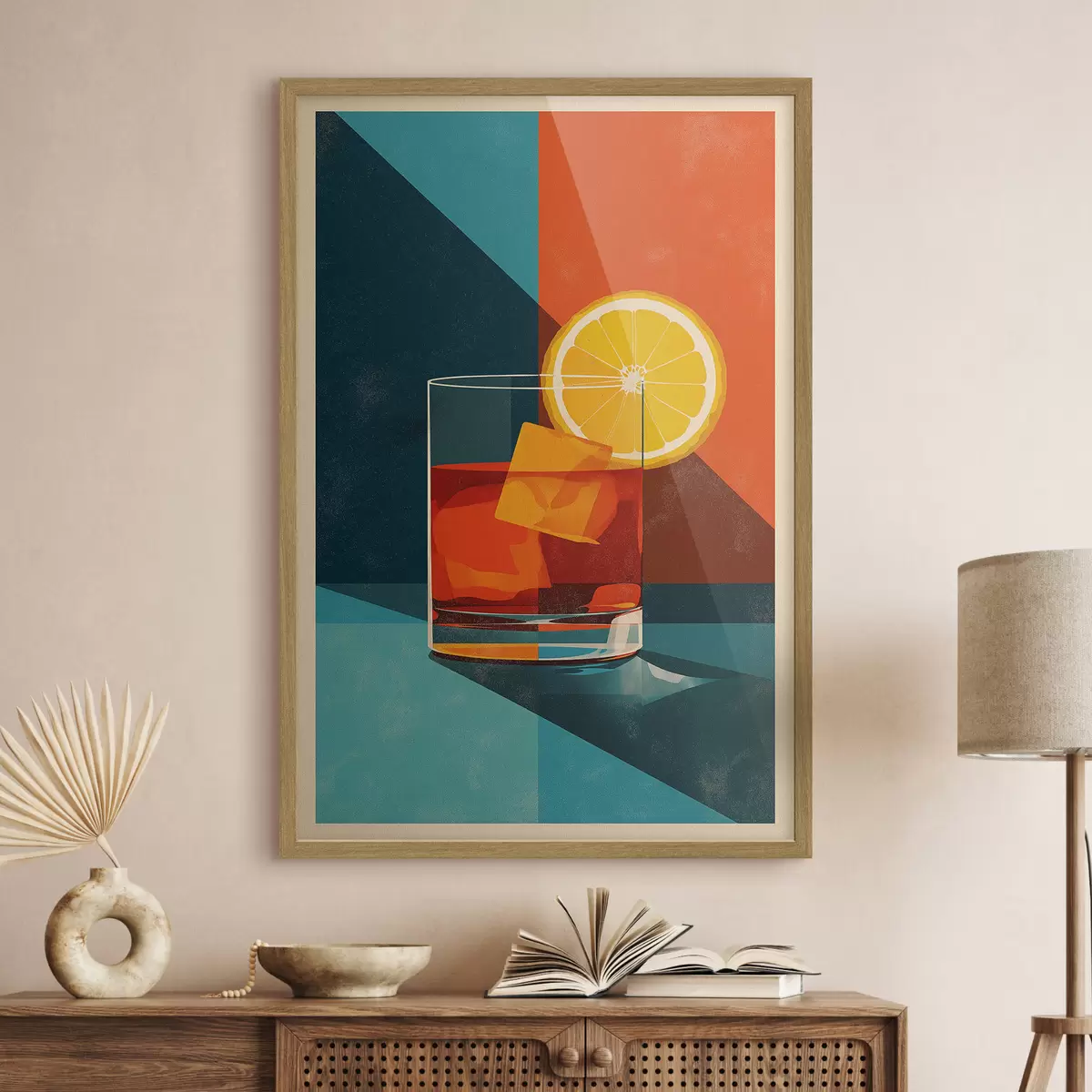 Poster Bicchiere da whisky con agrumi f48468