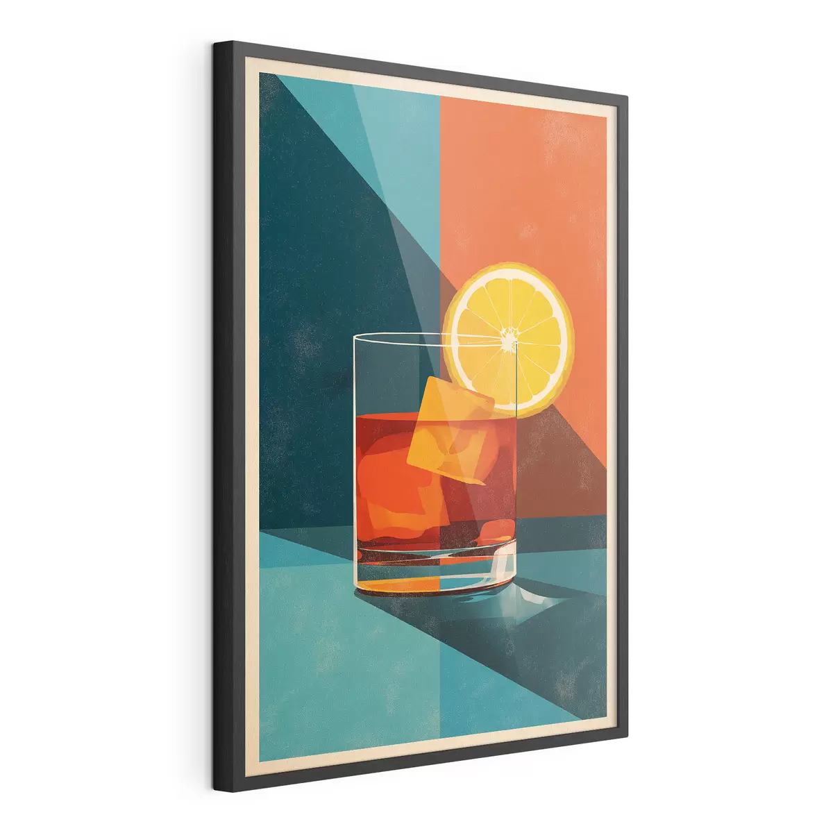Poster Bicchiere da whisky con agrumi f48468