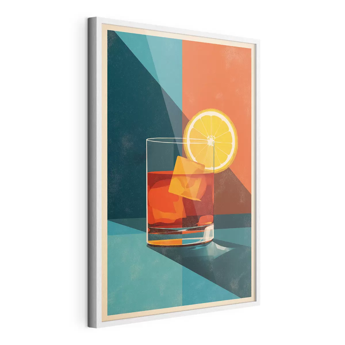 Poster Bicchiere da whisky con agrumi f48468