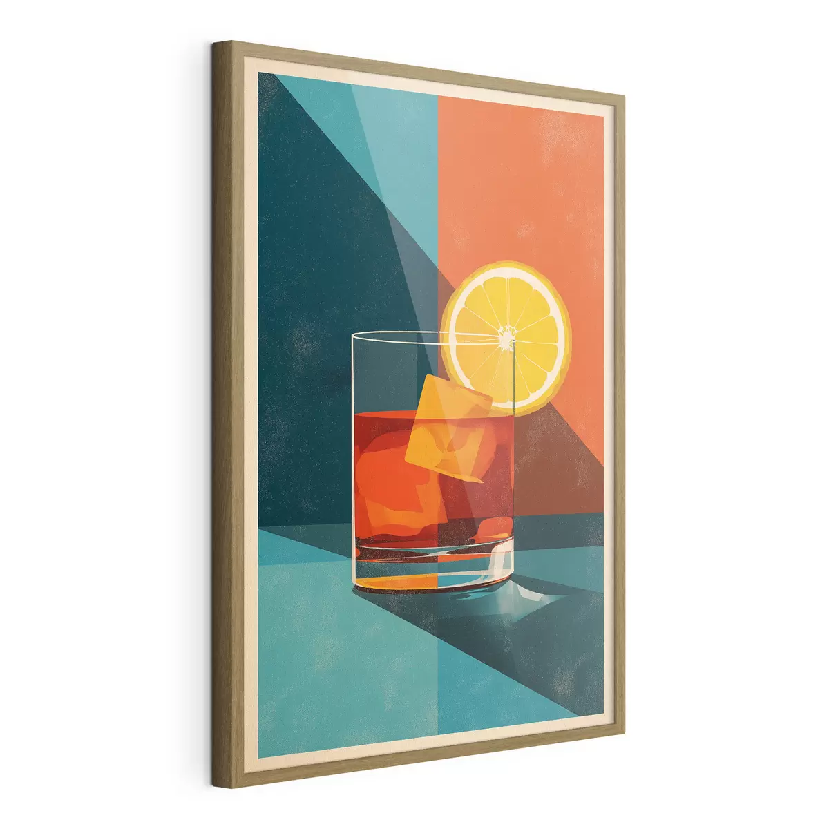 Poster Bicchiere da whisky con agrumi f48468