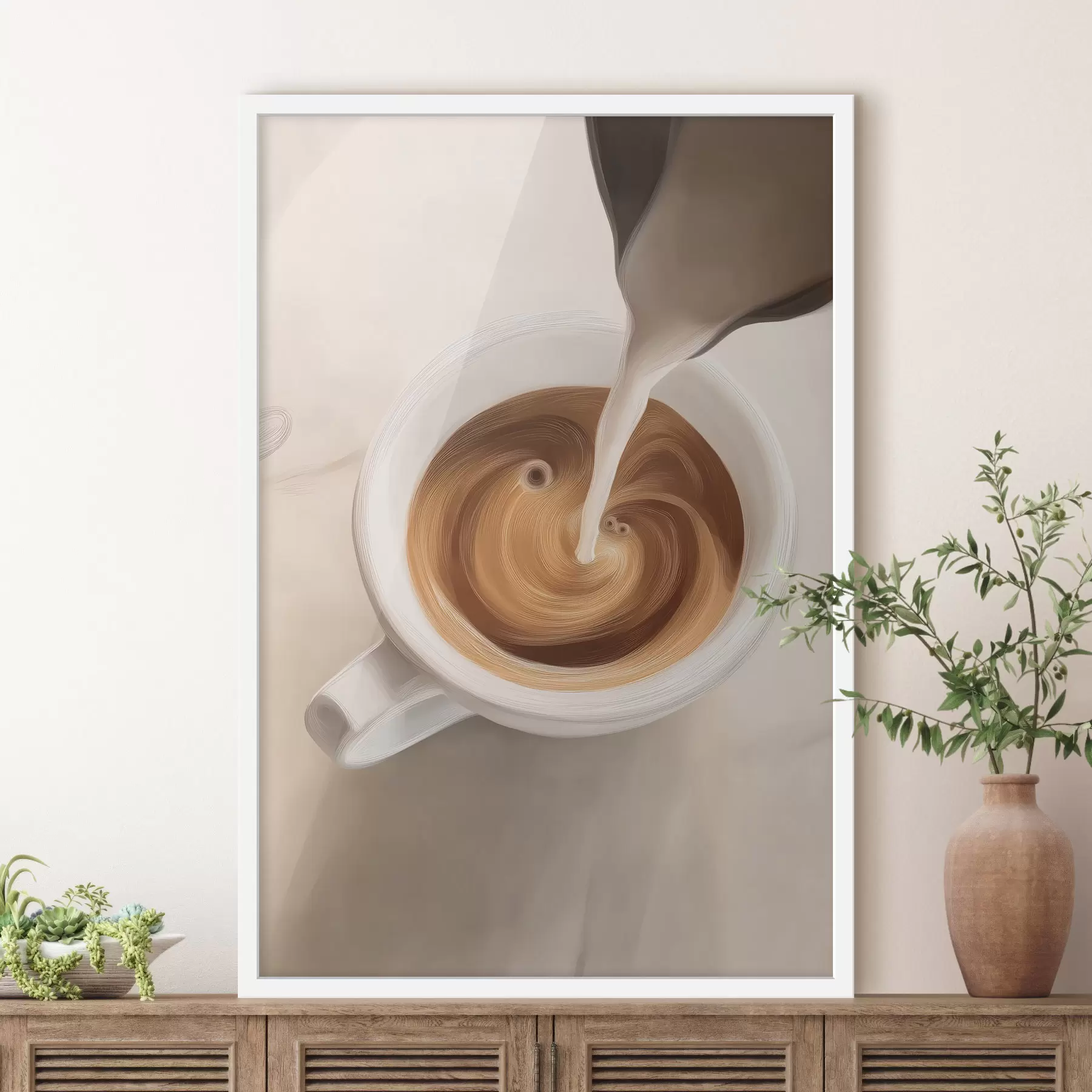 carta da parati Primo piano di una tazza di caffè nr. f48475
