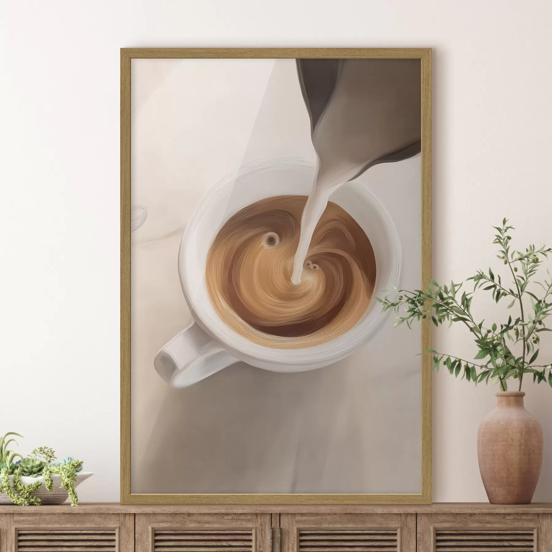carta da parati Primo piano di una tazza di caffè nr. f48475