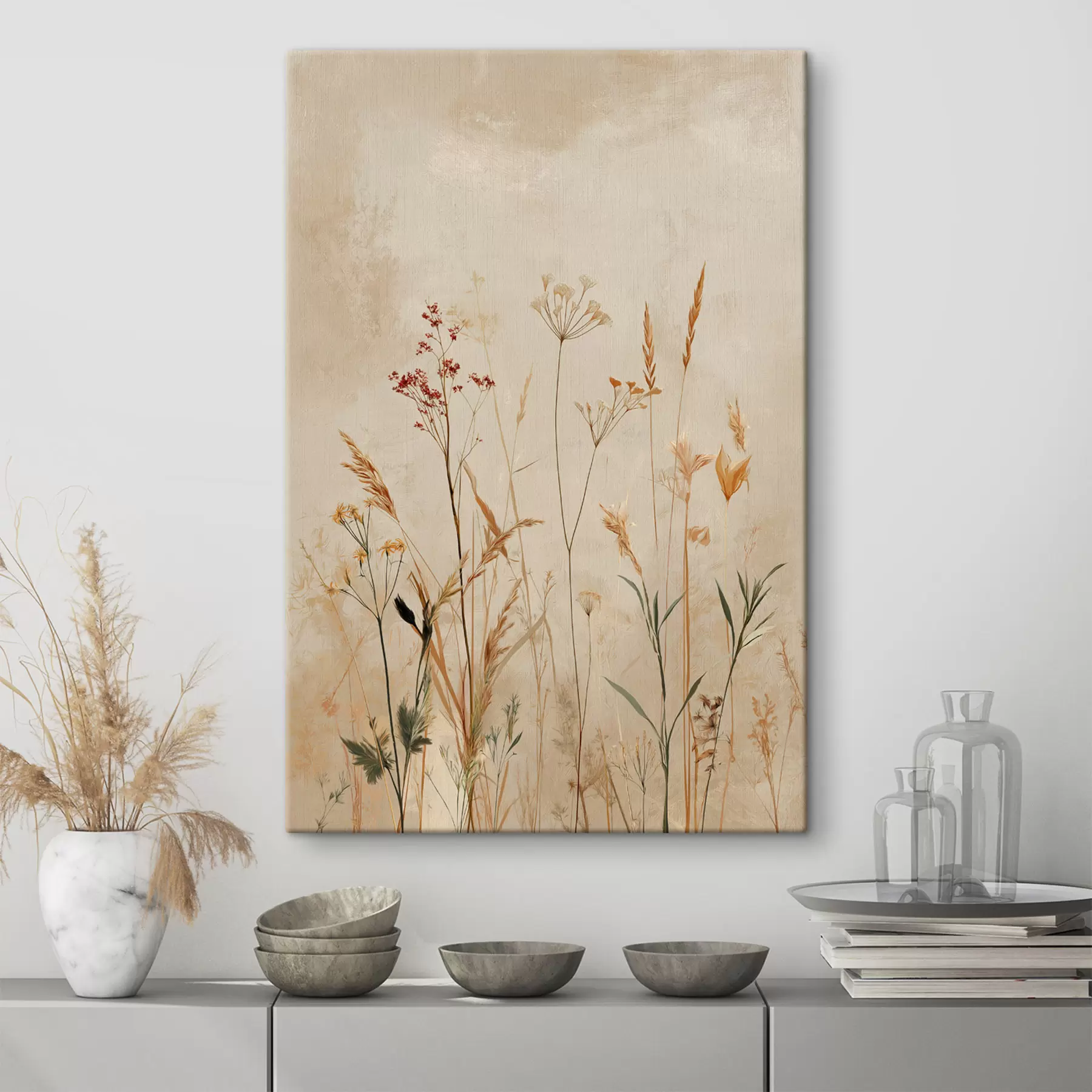 carta da parati Steli floreali chiari nr. s48441