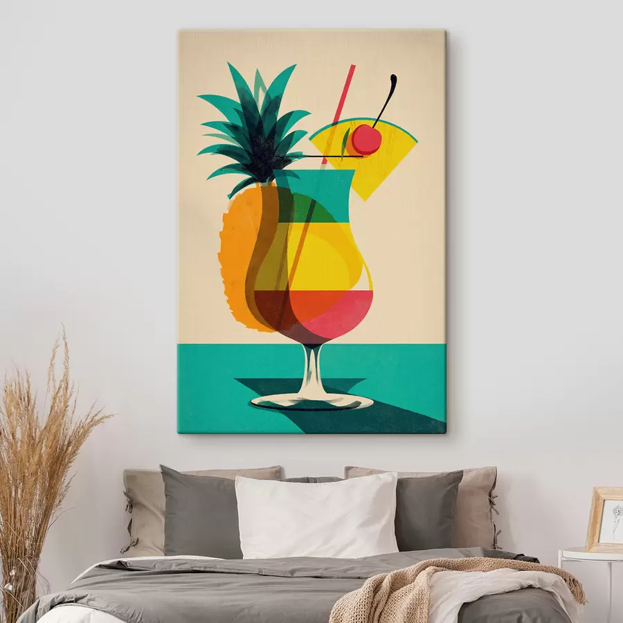 carta da parati Bicchiere da cocktail tropicale nr. s48470