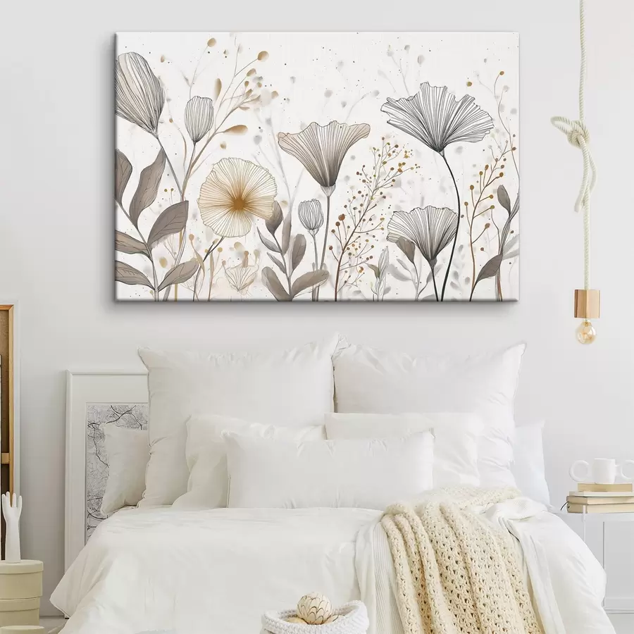 carta da parati Motivi floreali e erbacei, minimalismo nr. s48484