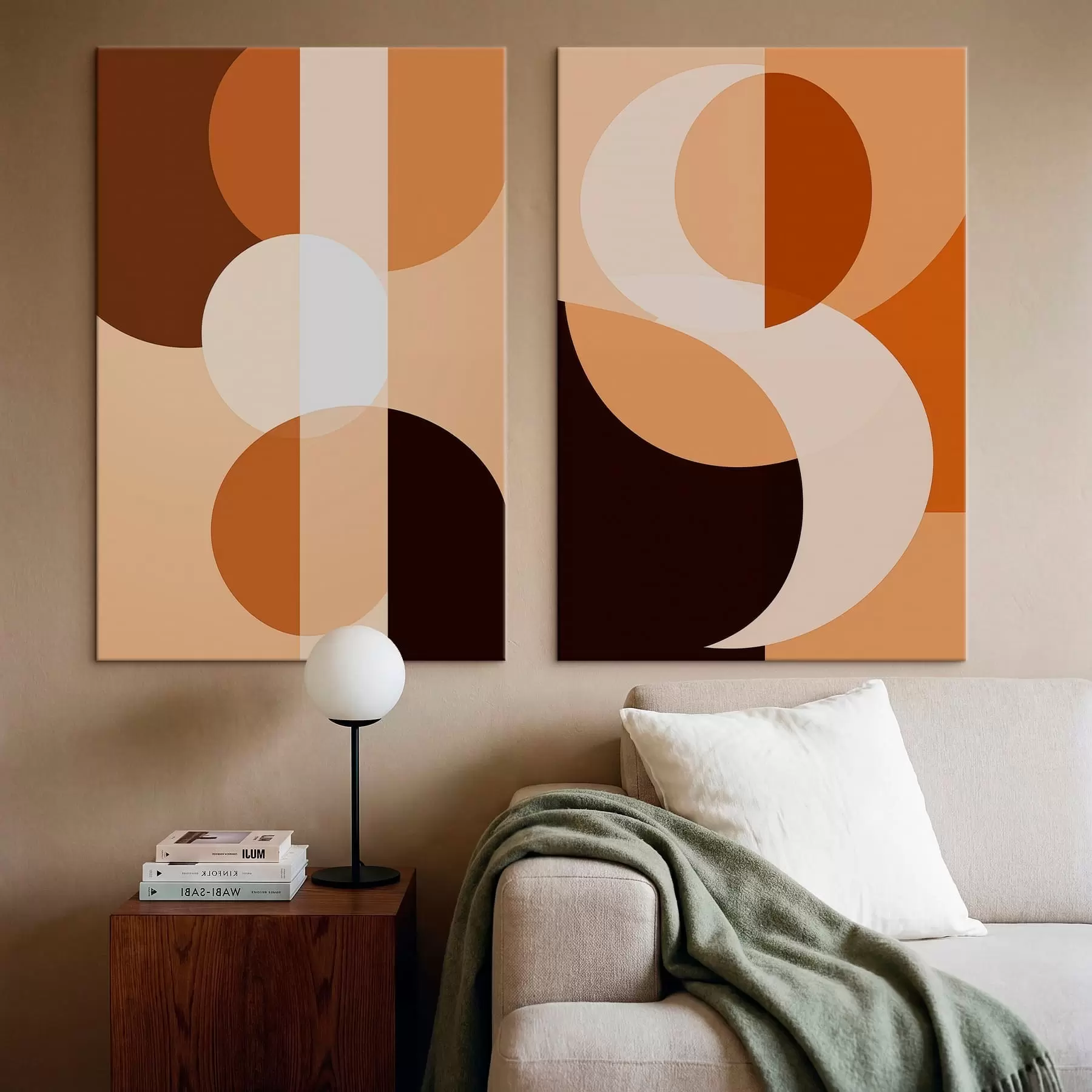 carta da parati Forme geometriche astratte dai toni caldi nr. m30242