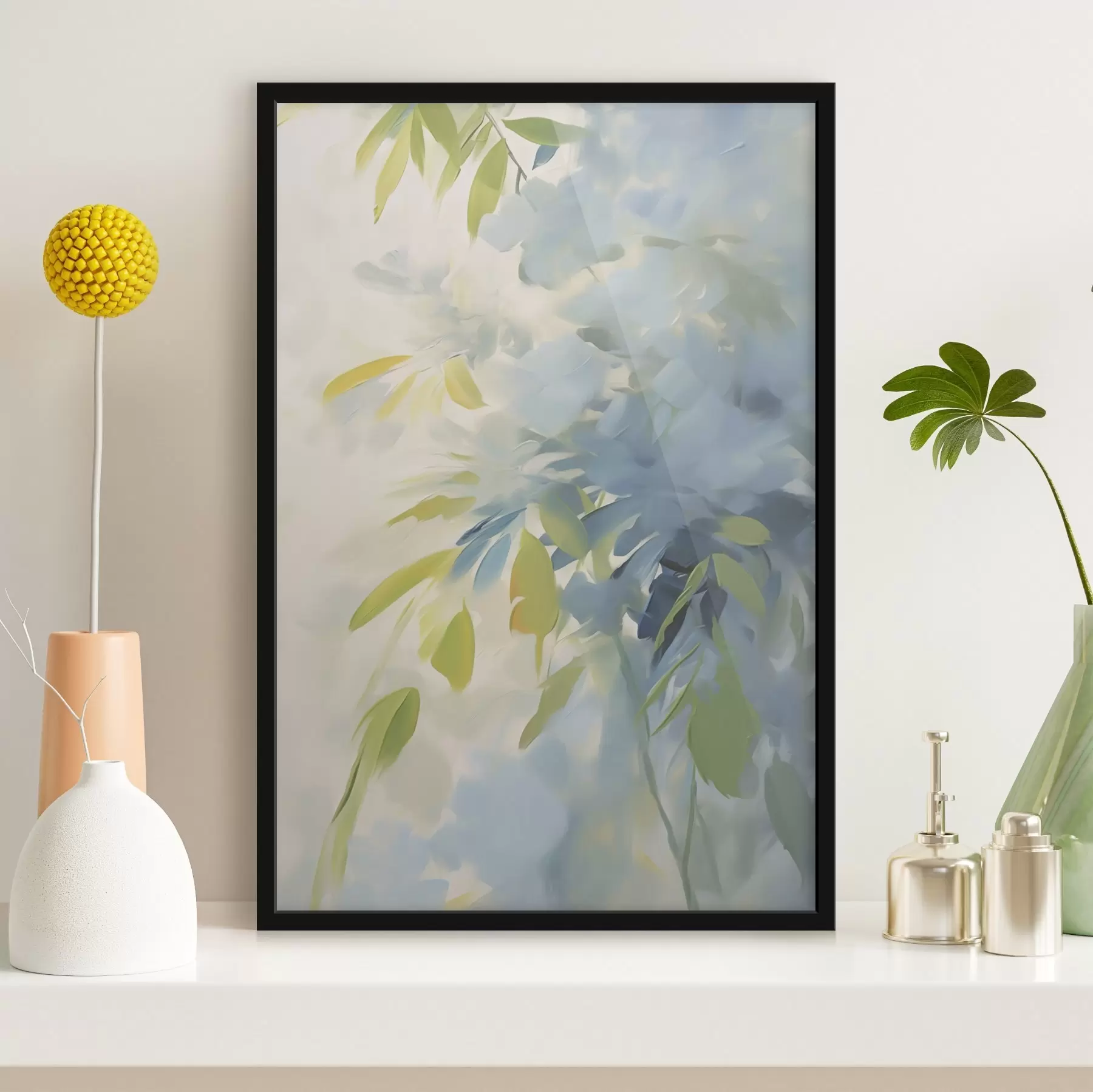 carta da parati Astrazione vegetale: imitazione della pittura nr. f48499