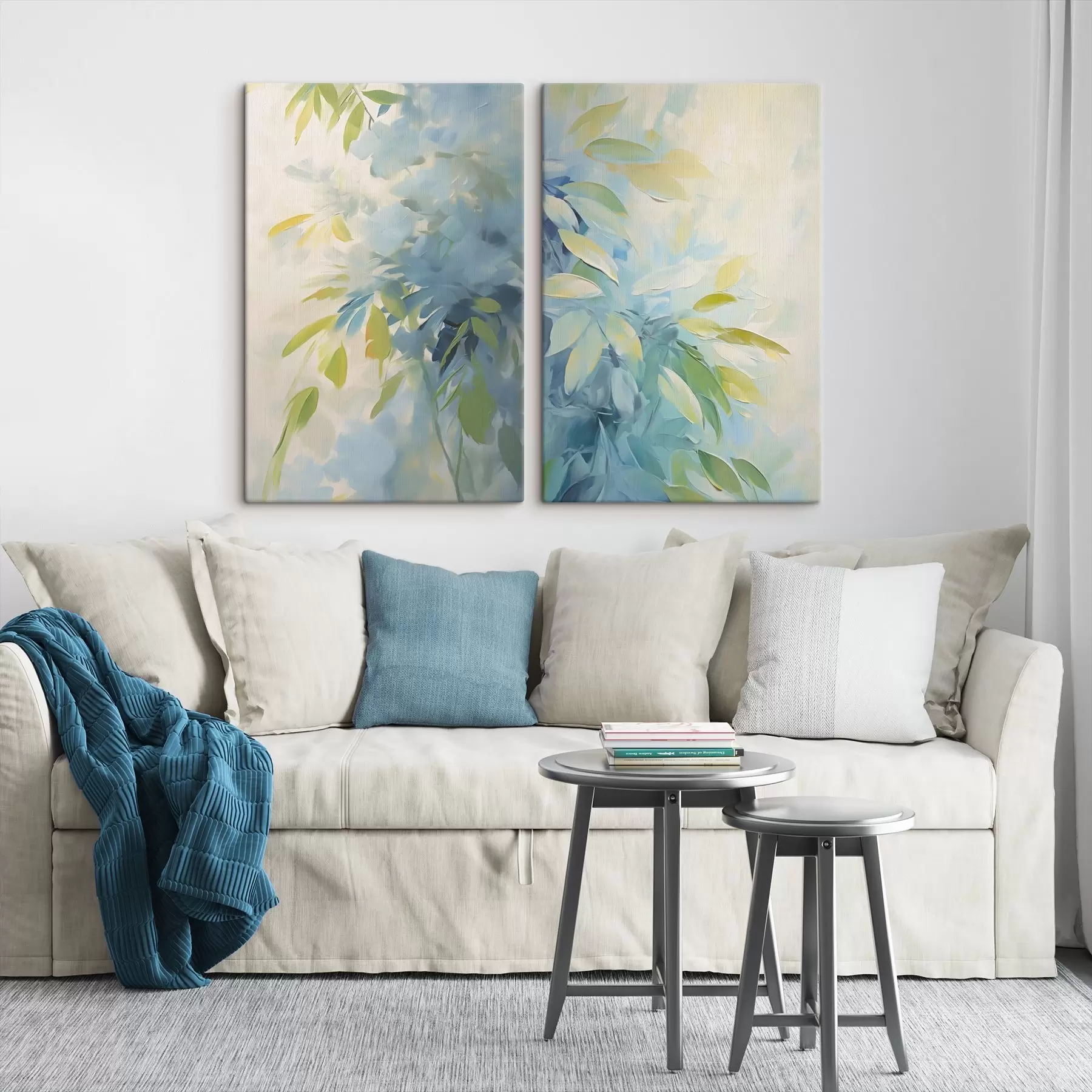 carta da parati Astrazione vegetale: imitazione della pittura nr. m30246