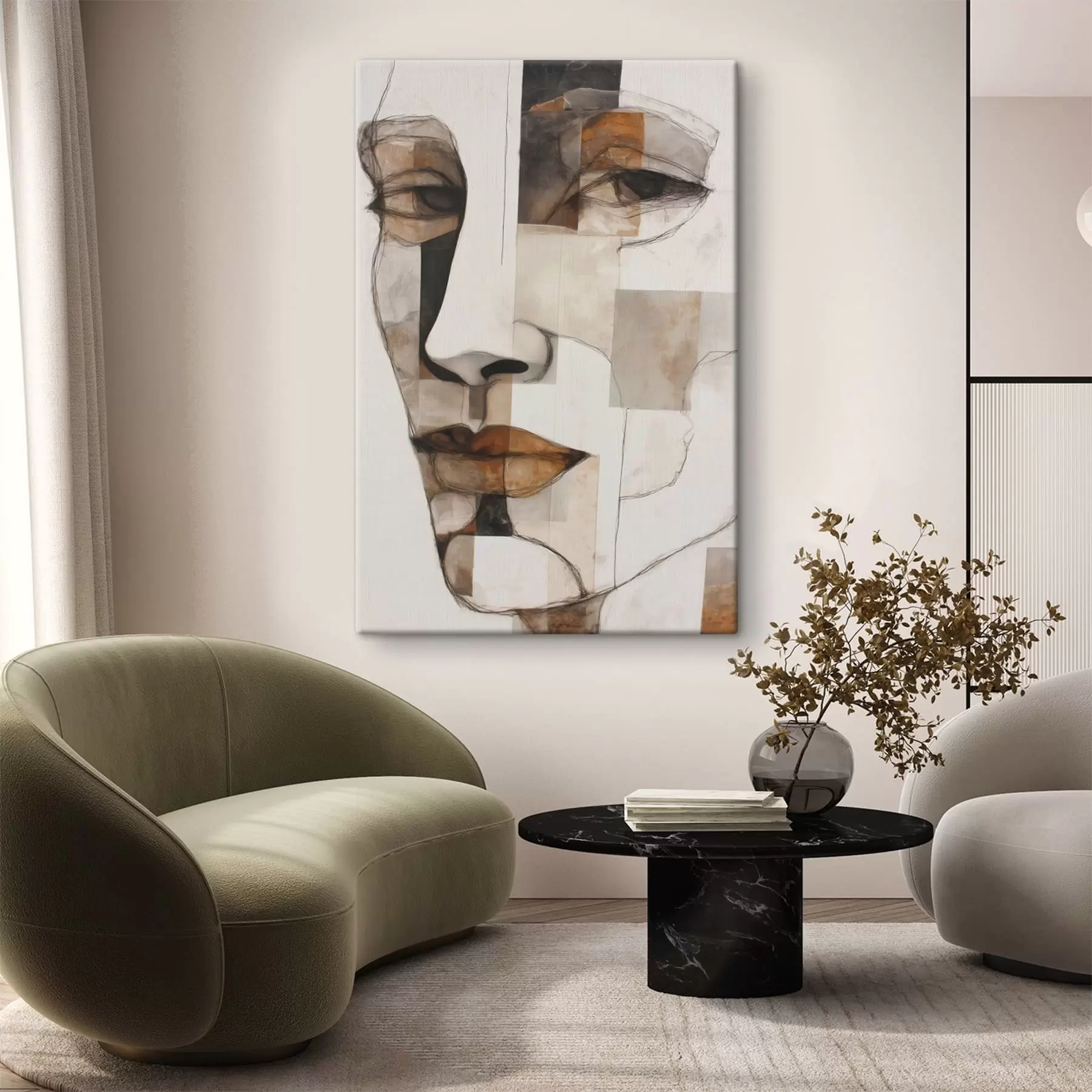 carta da parati Volto astratto nr. s48515