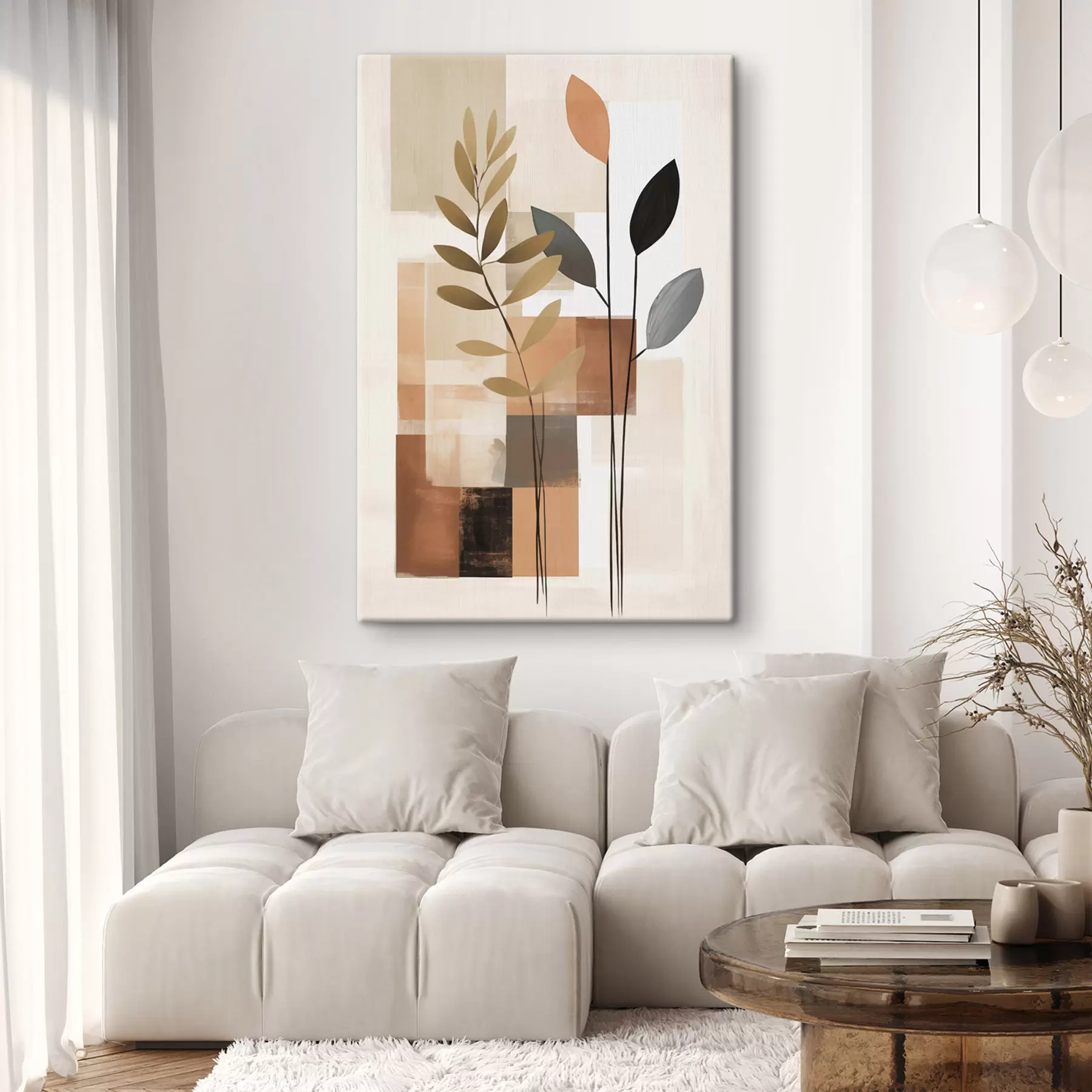 carta da parati Composizione botanica astratta nr. s48516