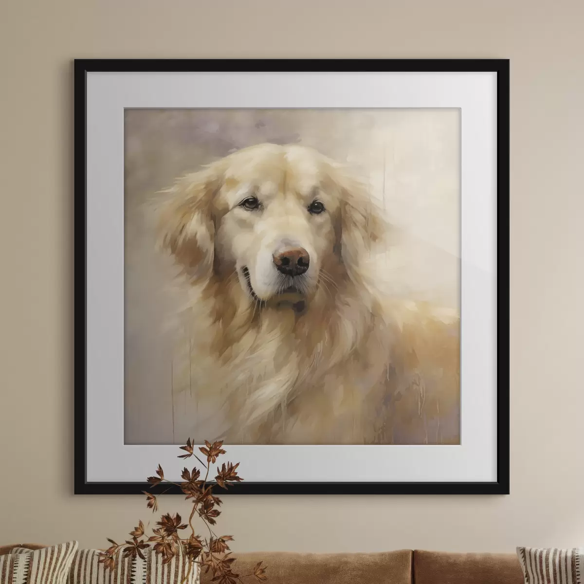 Poster Ritratto di un cane da riporto f48222