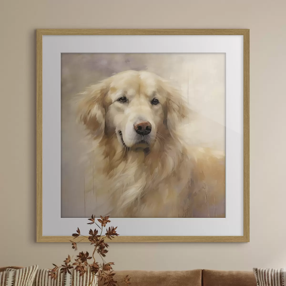 Poster Ritratto di un cane da riporto f48222