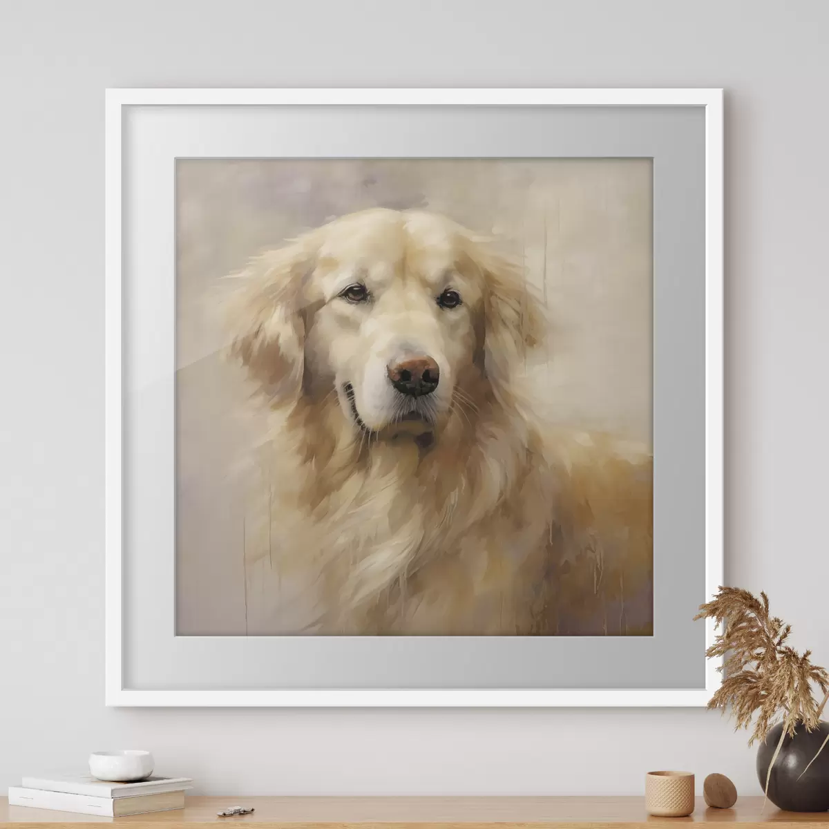 Poster Ritratto di un cane da riporto f48222