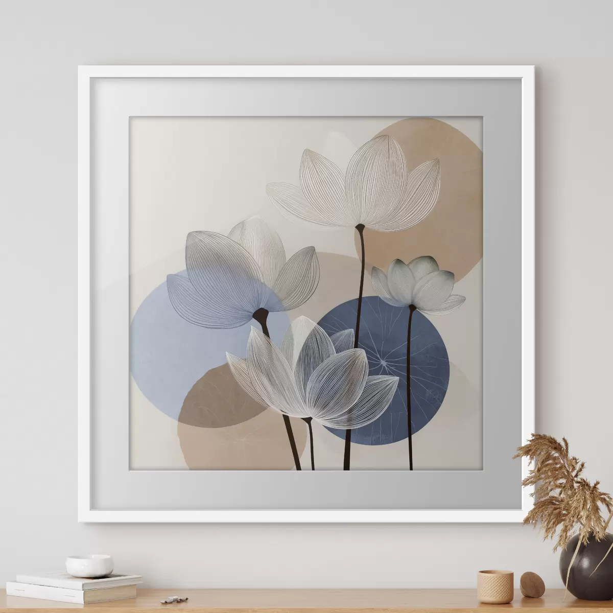 Poster Il loto sogna in blu f48277