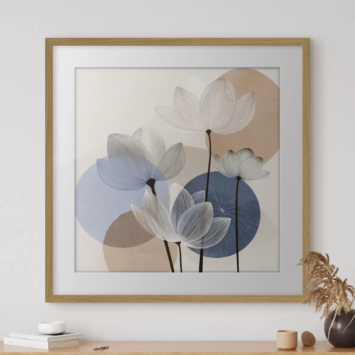 Poster Il loto sogna in blu f48277