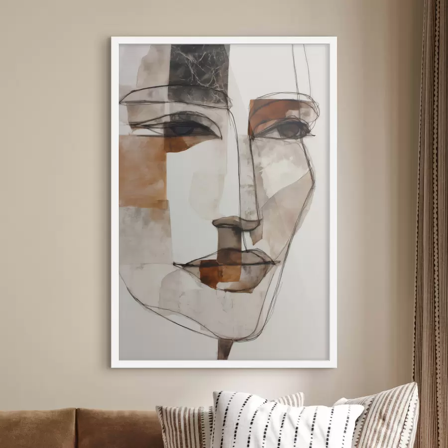 carta da parati Volto astratto nr. f48514