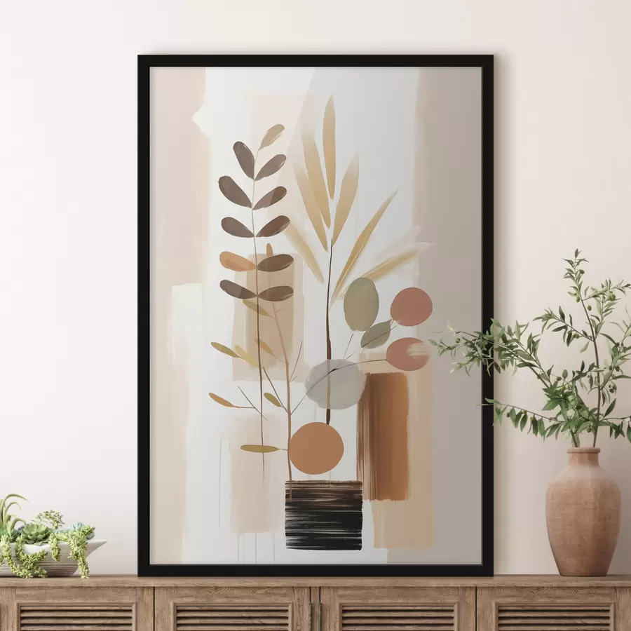 carta da parati Composizione botanica astratta nr. f48517