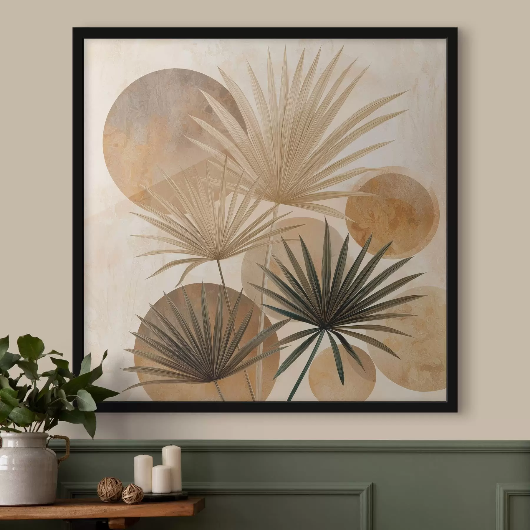 carta da parati Foglie di palma astratte nr. f48518