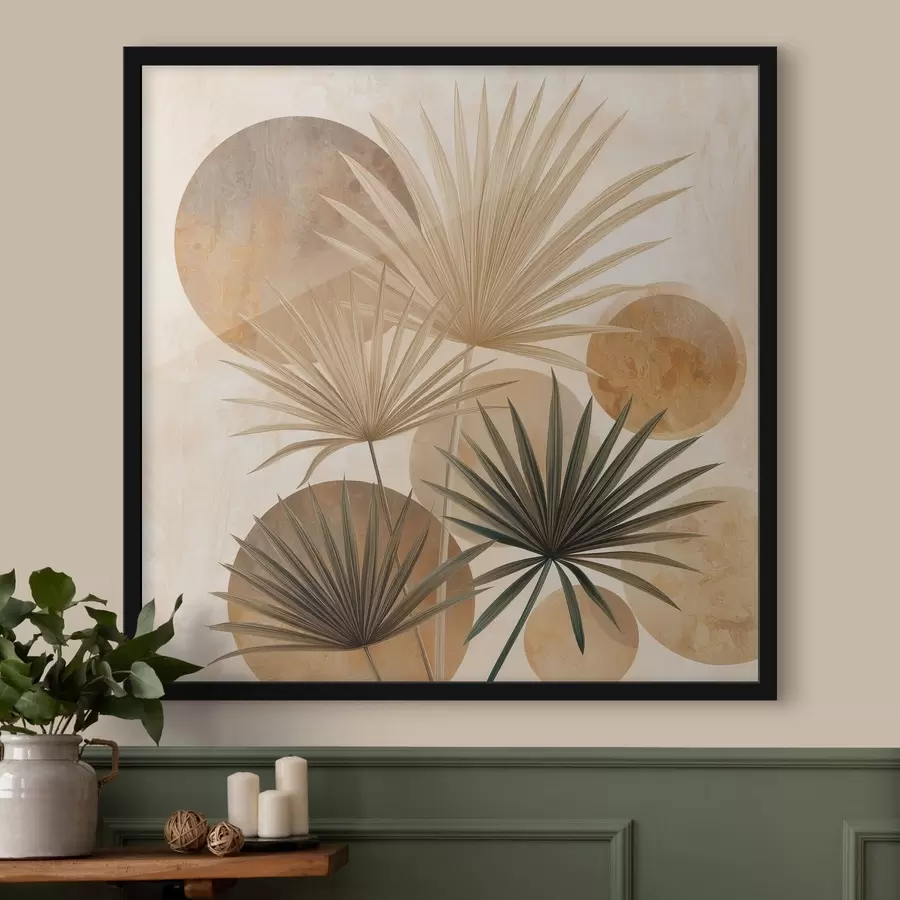 carta da parati Foglie di palma astratte nr. f48518