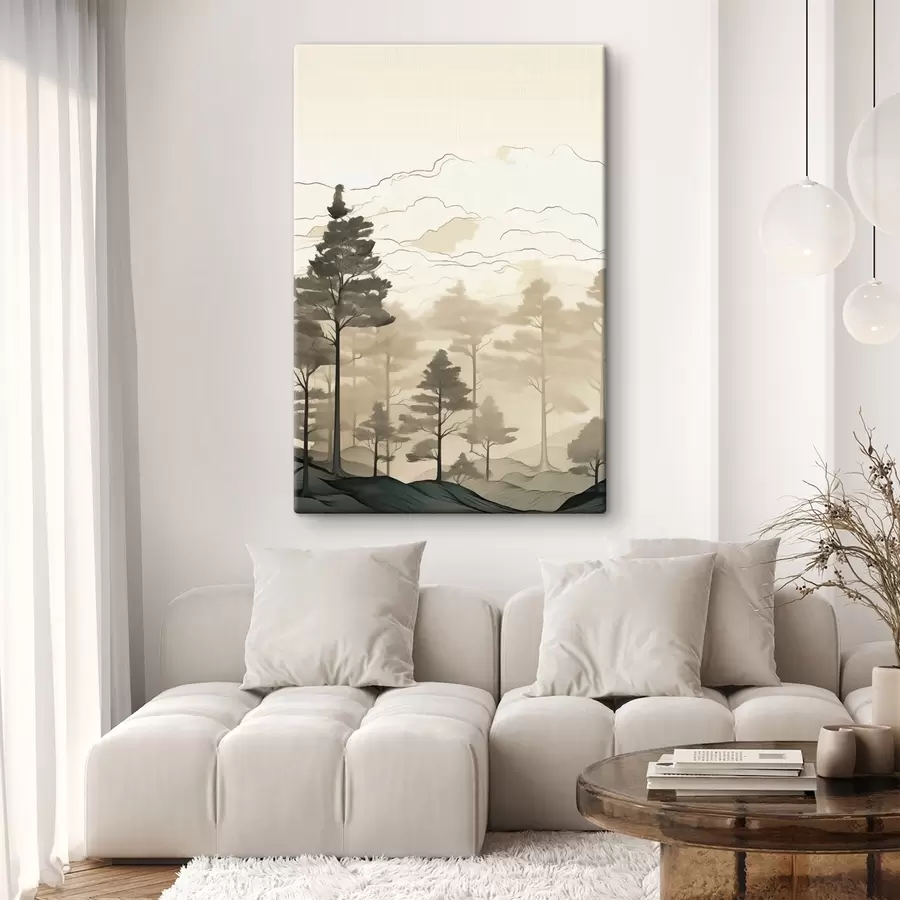 carta da parati Strati di nebbia di montagna nr. s48540