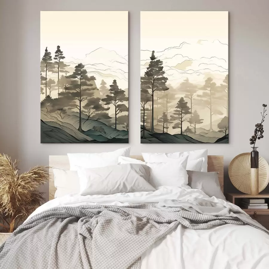 carta da parati L'armonia tra natura e pietra nr. m30255