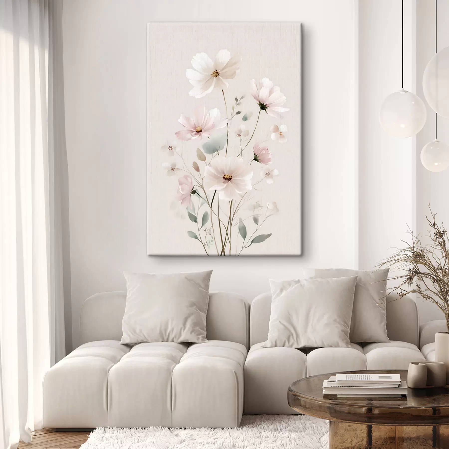 carta da parati delicati fiori di campo nr. s48533