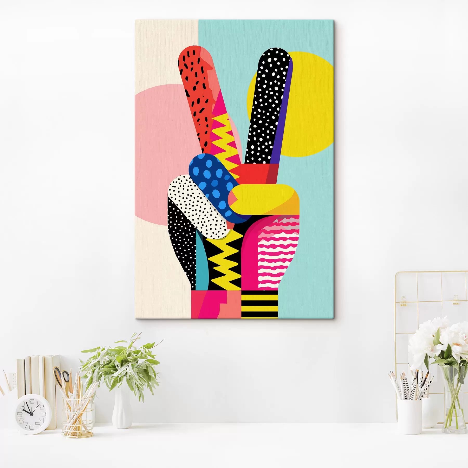 carta da parati un segno di vittoria stilizzato nr. s48548