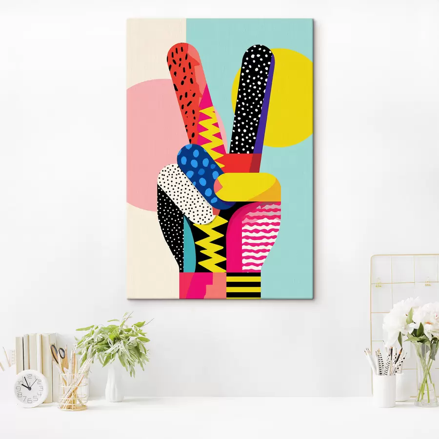 carta da parati un segno di vittoria stilizzato nr. s48548