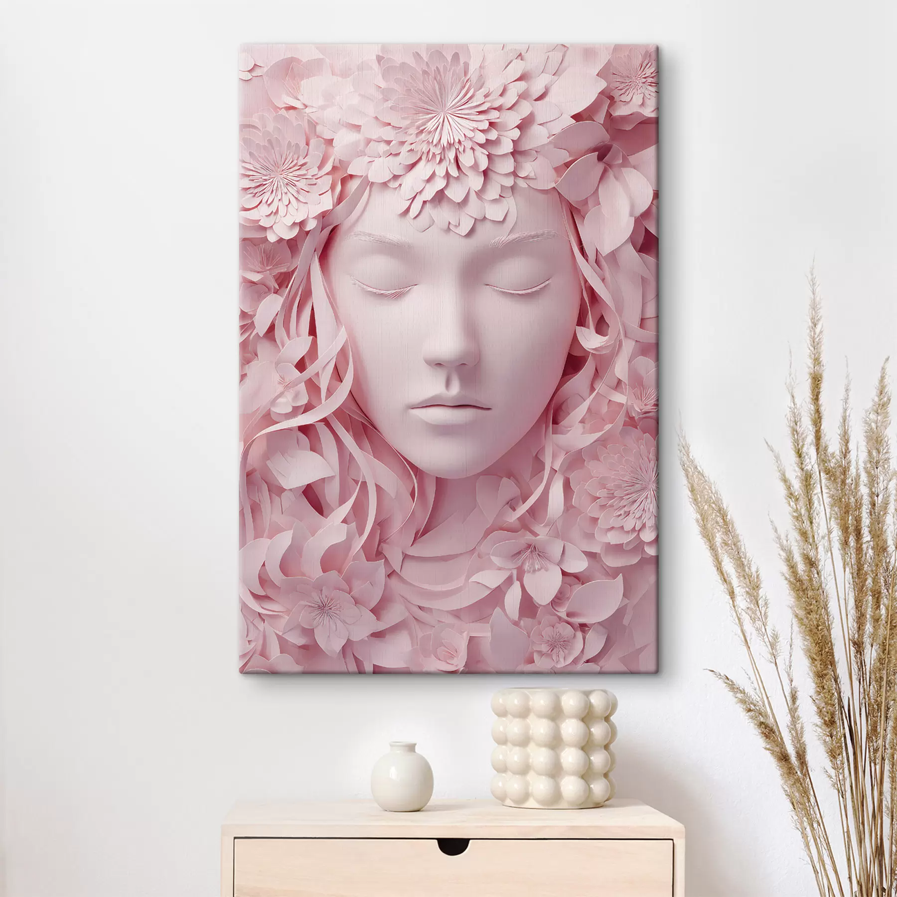 carta da parati una ragazza fantasy in un'illustrazione in stile cartaceo nr. s48549