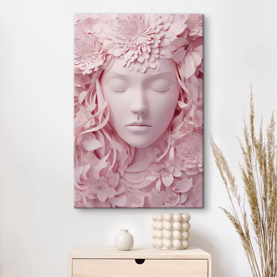 carta da parati una ragazza fantasy in un'illustrazione in stile cartaceo nr. s48549