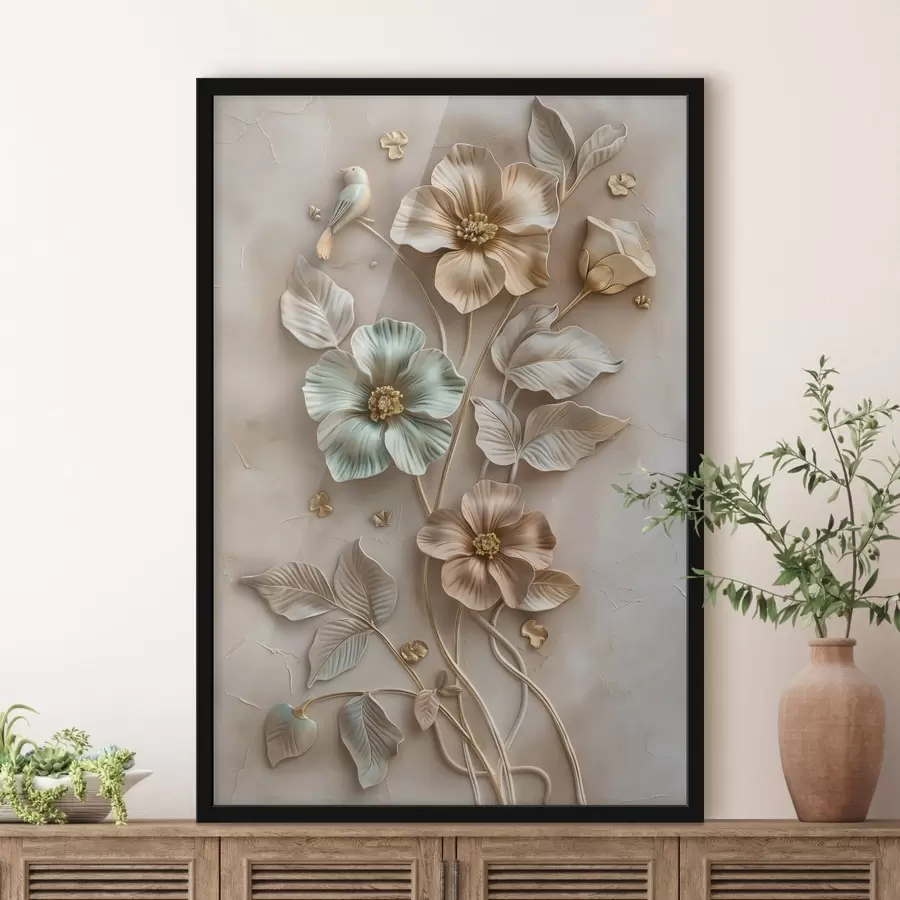 carta da parati un ramo di albicocco in fiore in stile acquerello nr. f48527